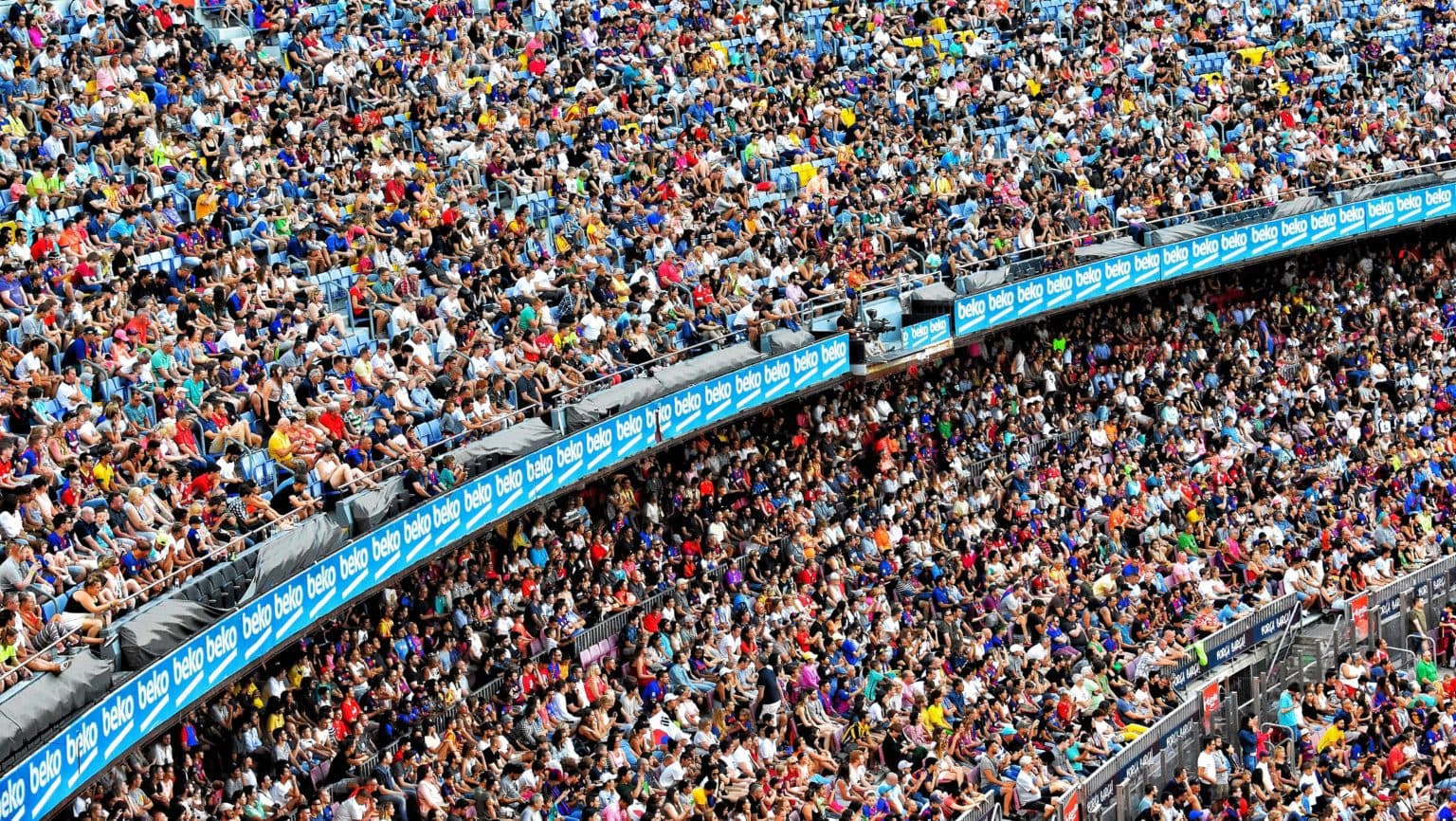 An extremely crowded stadium
