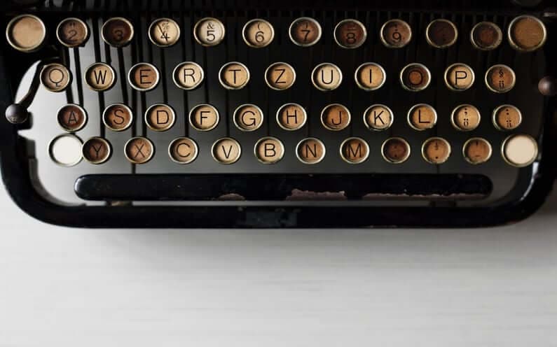 A typewriter