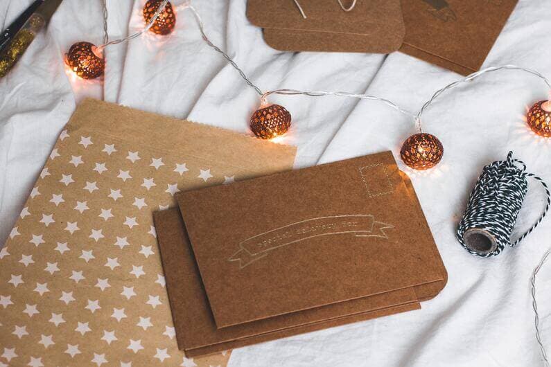 Gift cards and envelopes