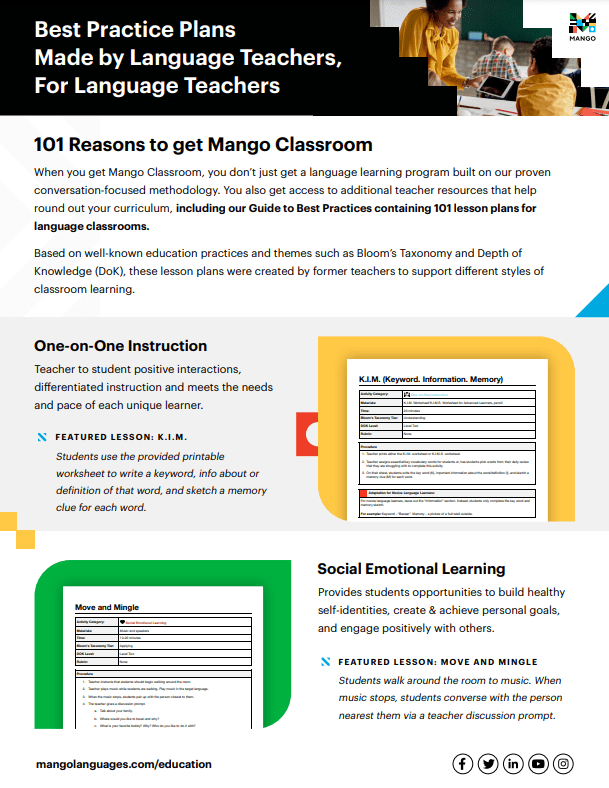 Mango’s Best Practice Plans