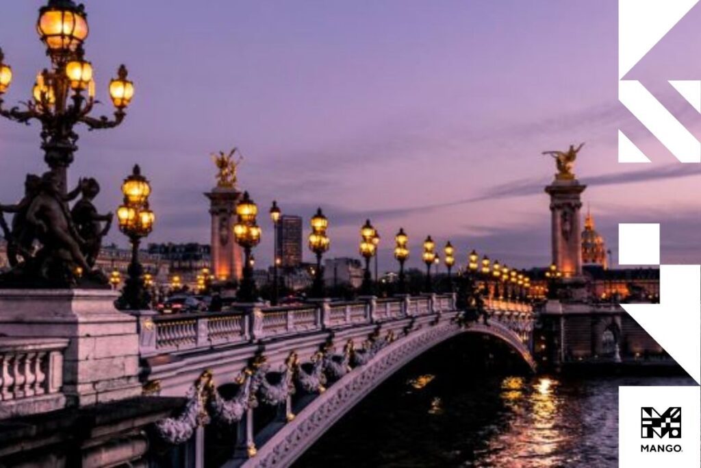 Shot of a Parisian bridge
