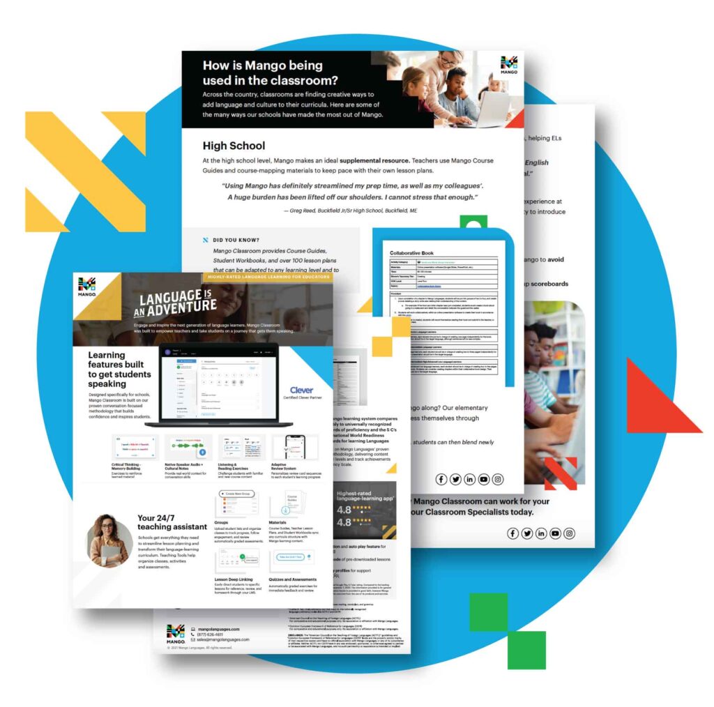 Celebrate language education excellence with Mango Classroom for admins