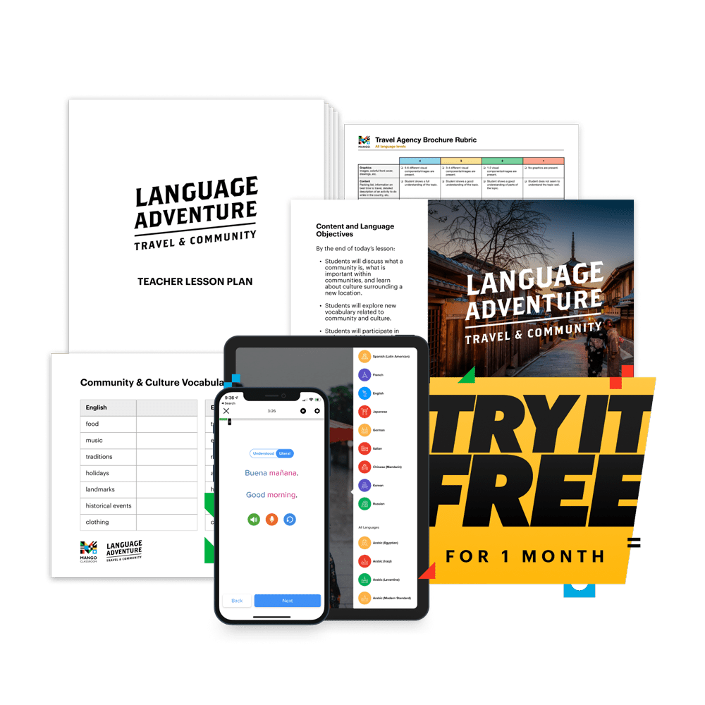 Try Mango Free! Also, download the Adventure Pack Materials Today.