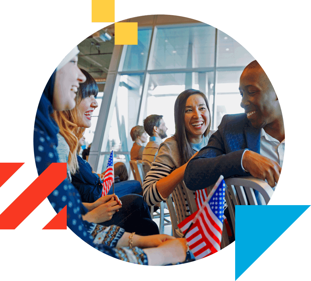 Government people smiling